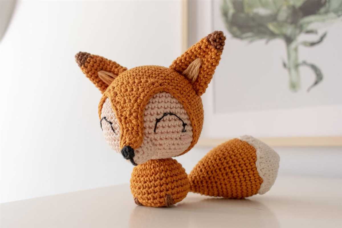 Fox toy knitting pattern