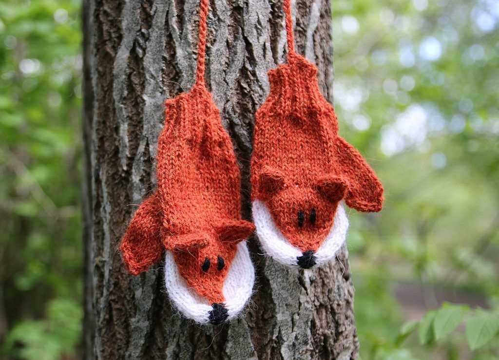 Fox mittens knitting pattern free