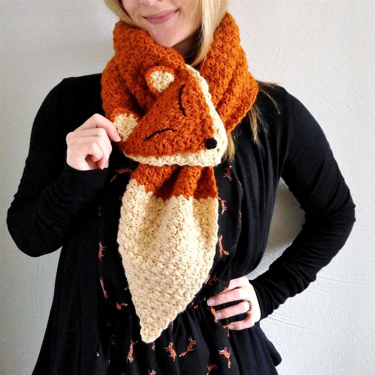 Fox scarf knitting pattern free