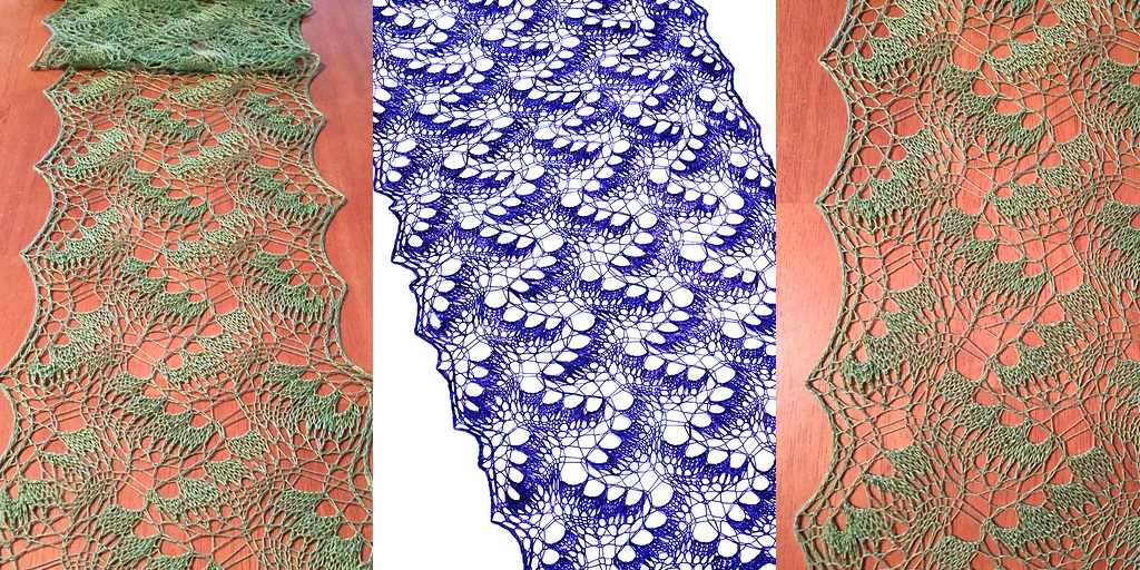 Ocean waves knitting pattern