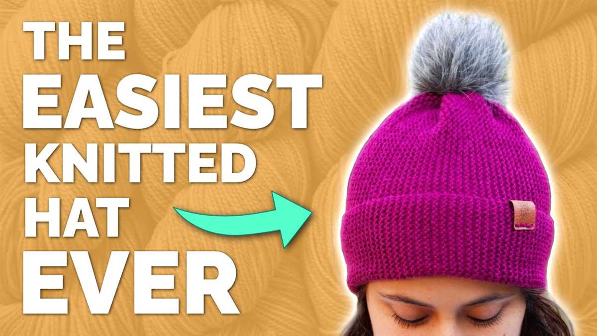 Free knit beanie pattern easy