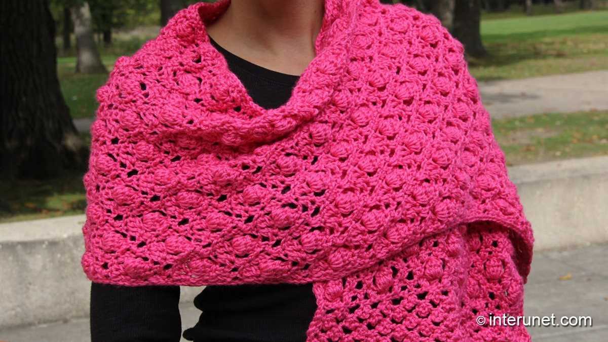 Raspberry stitch knitting pattern