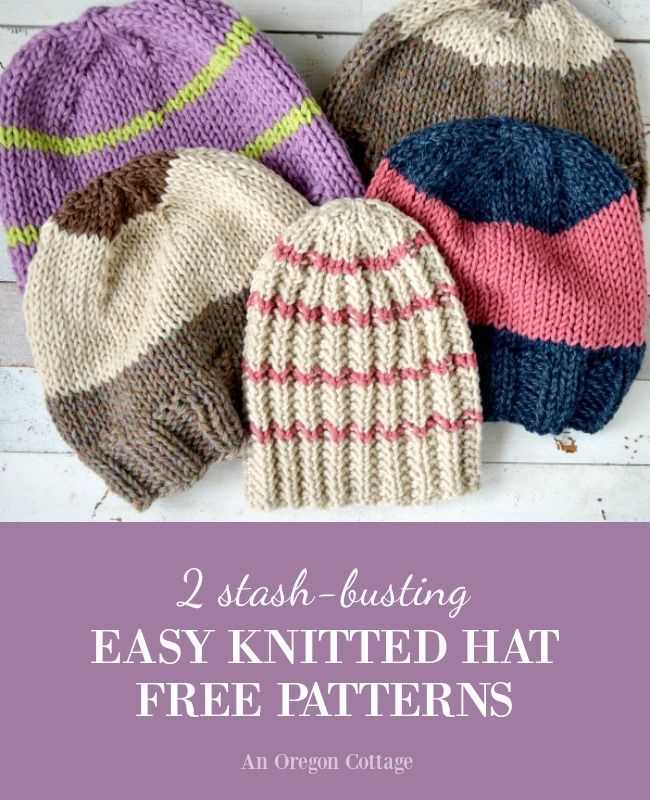 Free beginner knit hat patterns