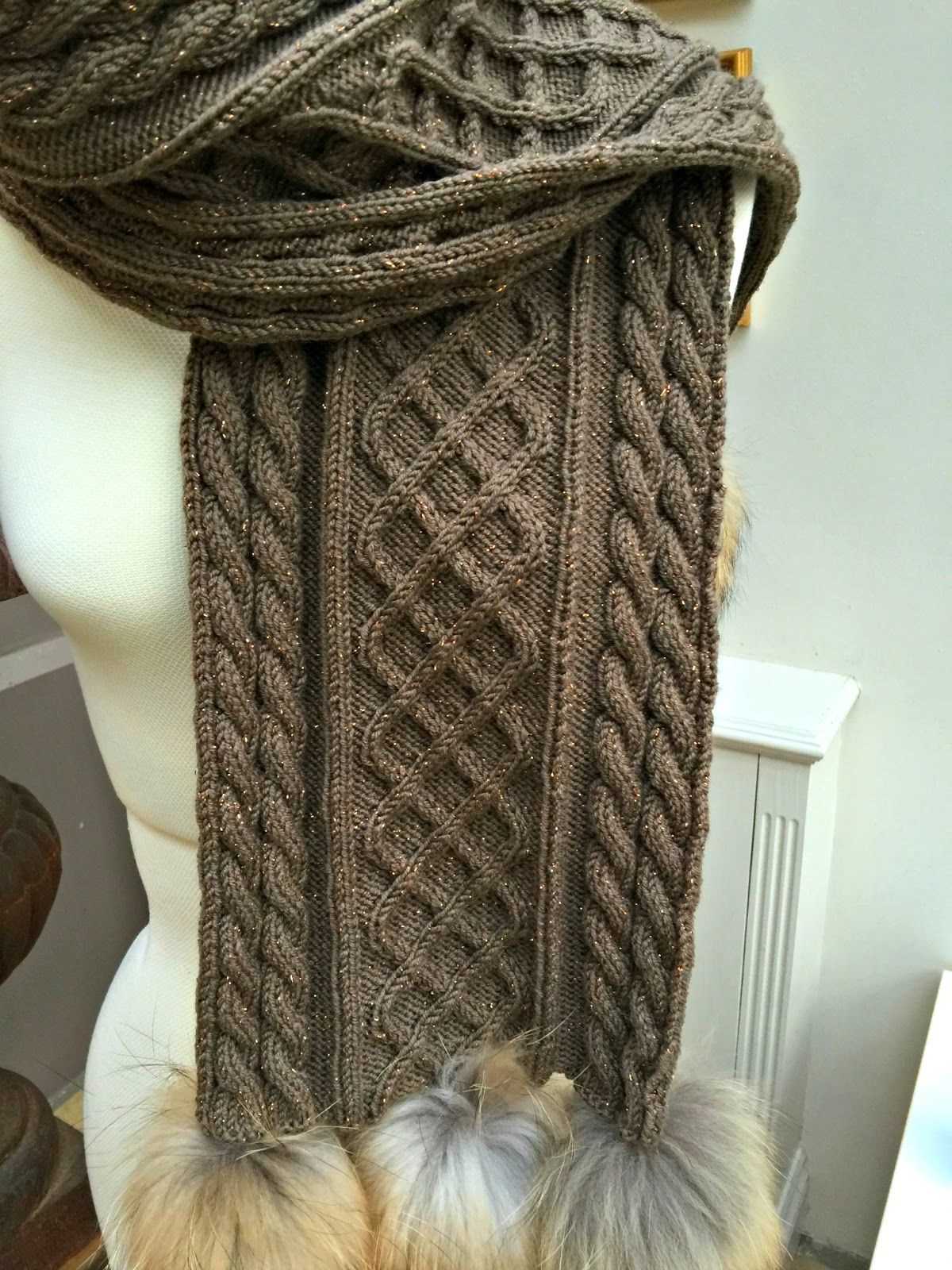 Easy aran scarf knitting patterns free