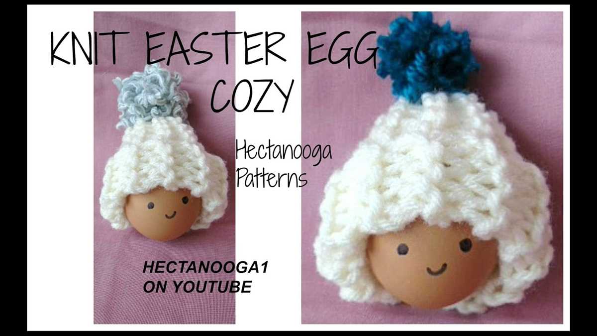 Free bunny egg cosy knitting pattern