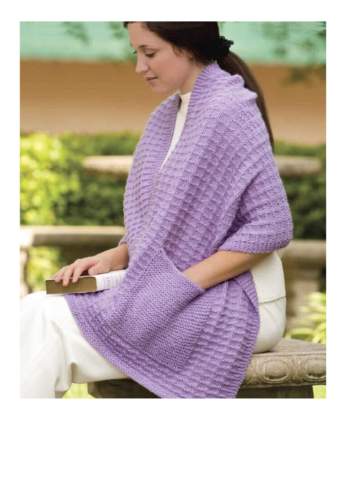 Knitted pocket shawl patterns free