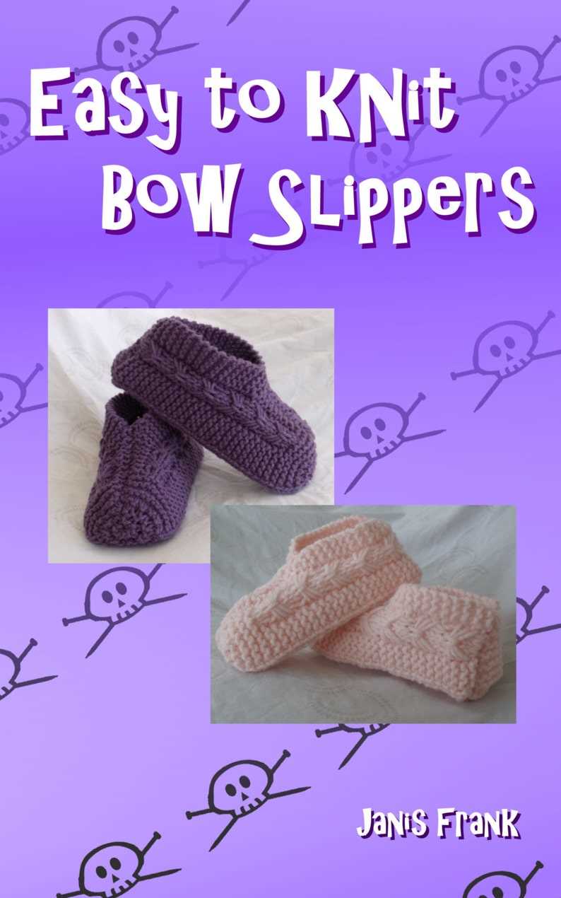 Hand knit slippers pattern