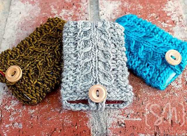 Knitted gift card holder pattern free
