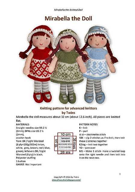 Free doll knitting patterns for beginners