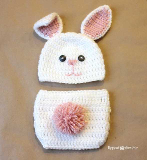 Free easter bunny hat knitting pattern