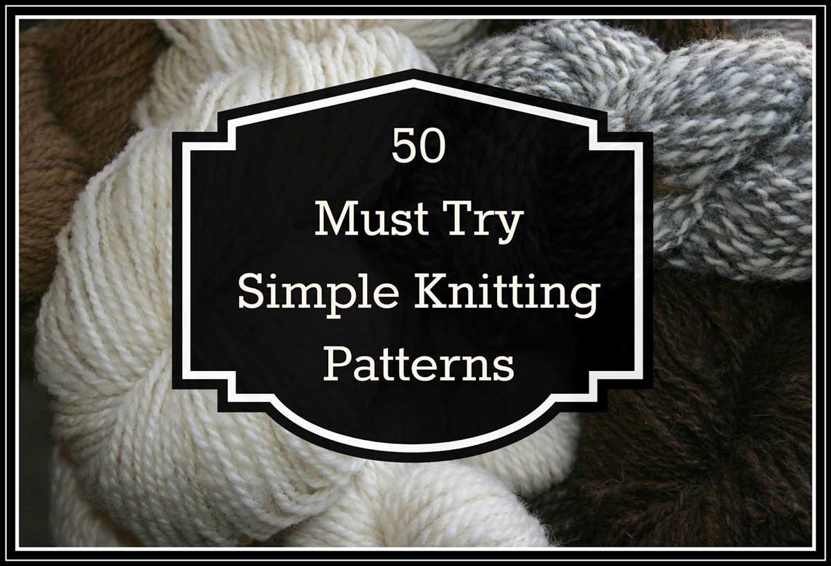 Free easy knit patterns