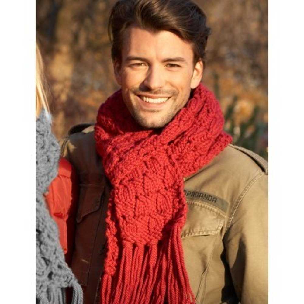Free easy knitting patterns for men's scarves