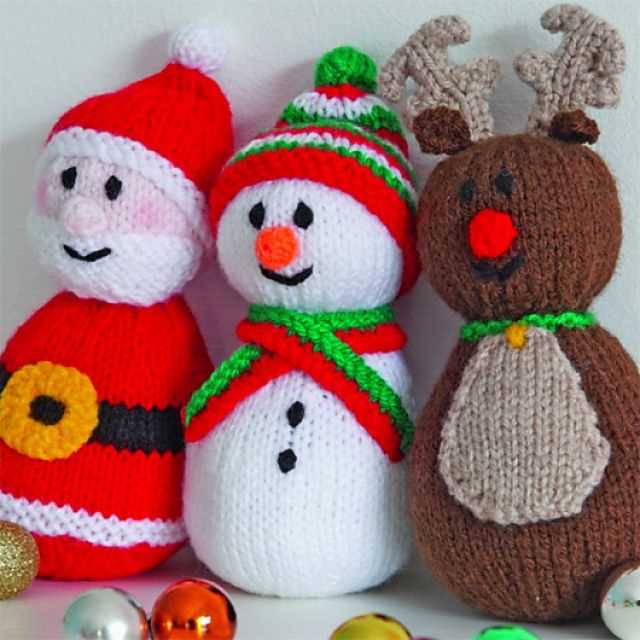 Free easy snowman knitting pattern