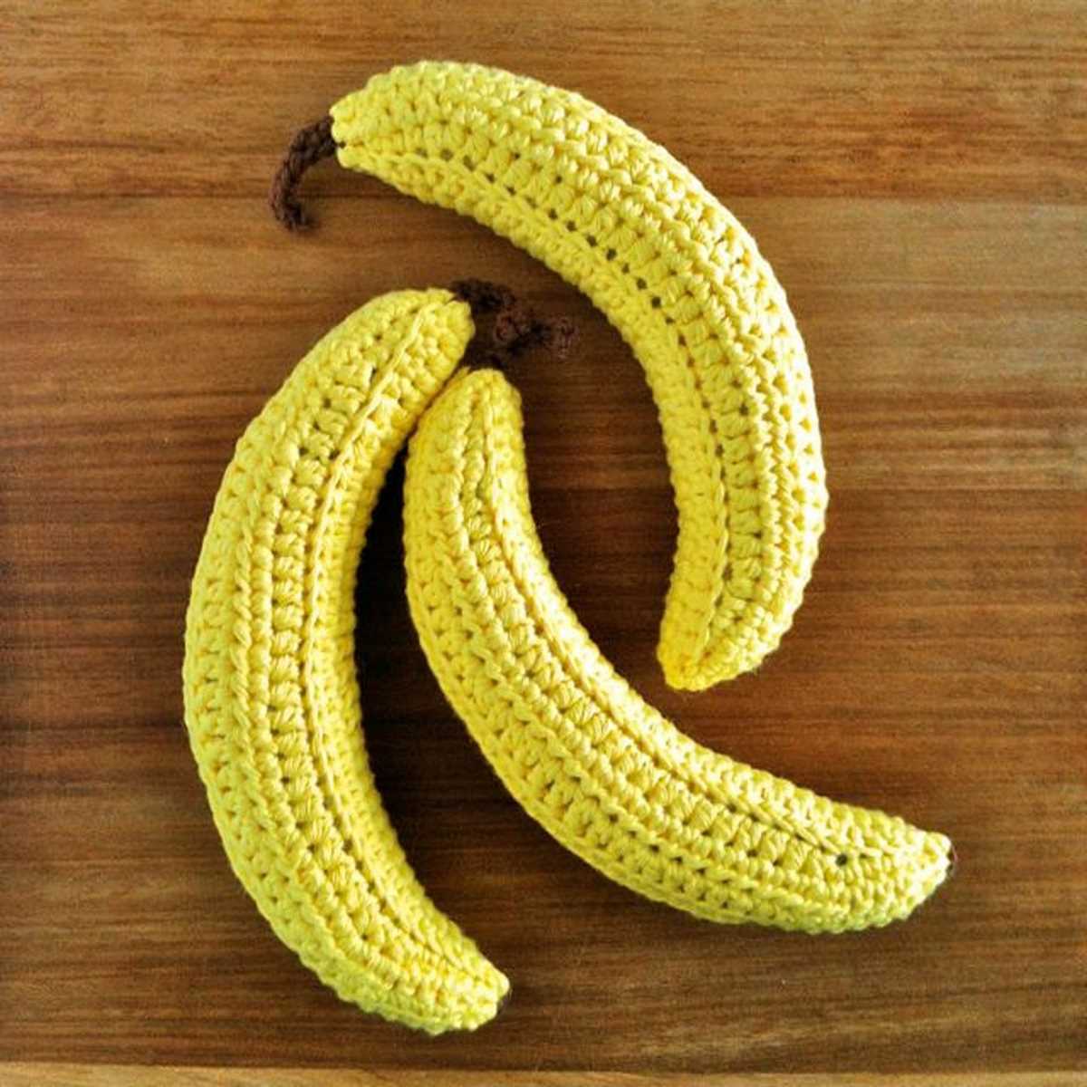 Knitted banana pattern