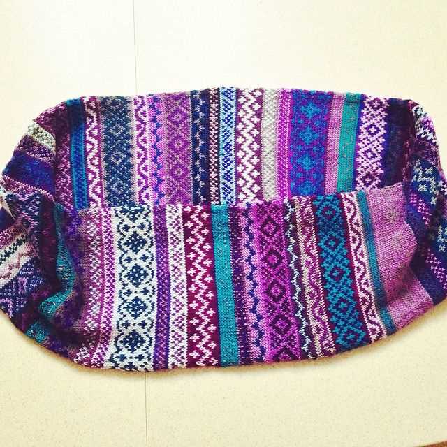 Free fair isle scarf knitting patterns