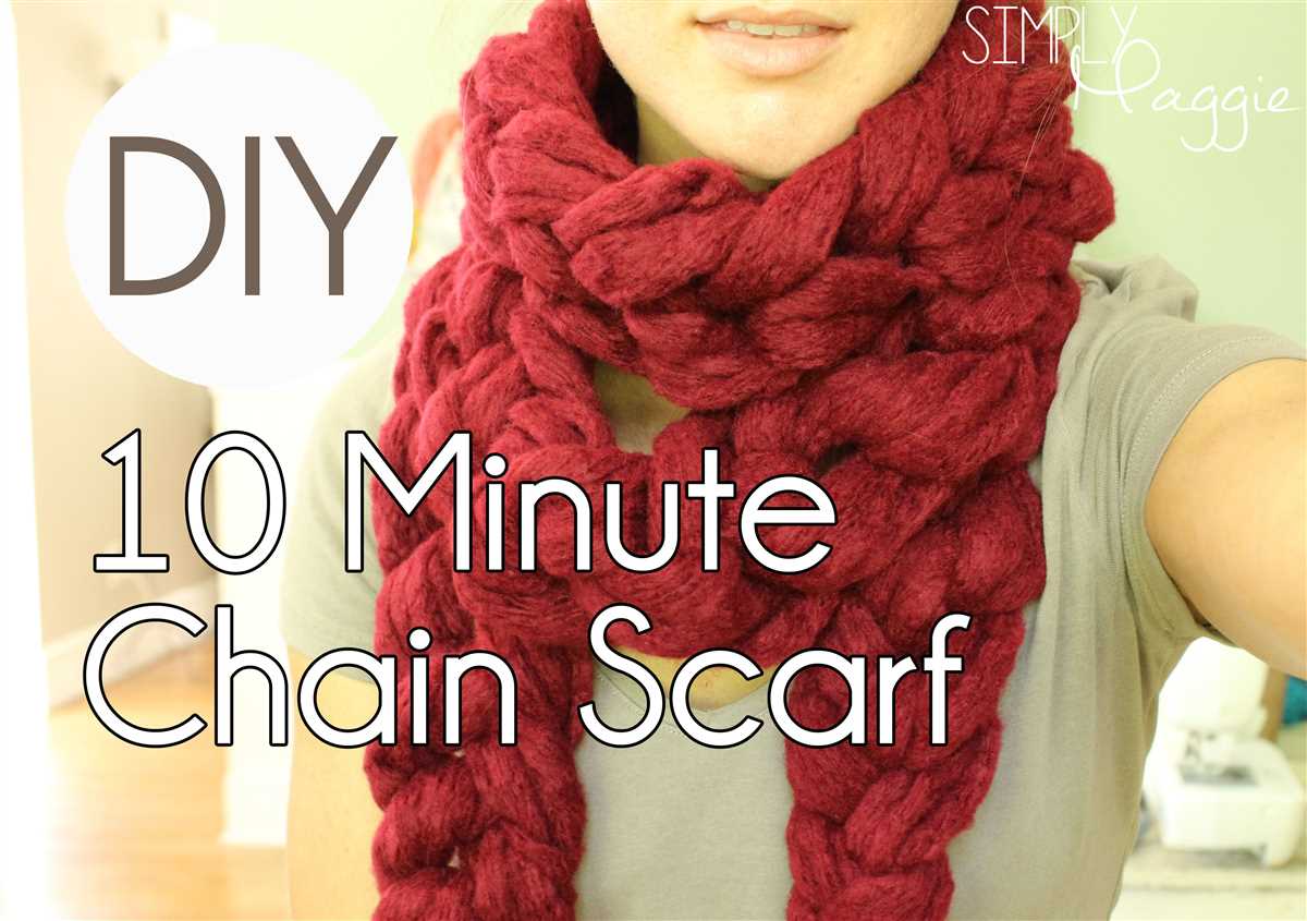 Simple scarf knit pattern