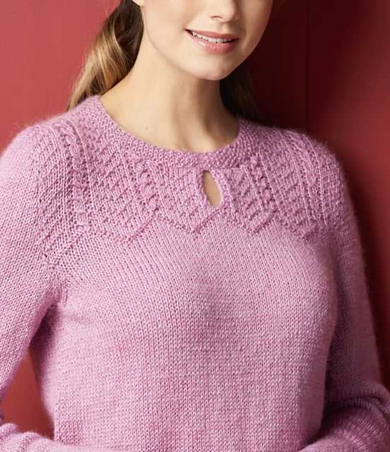 Moss stitch sweater knitting pattern