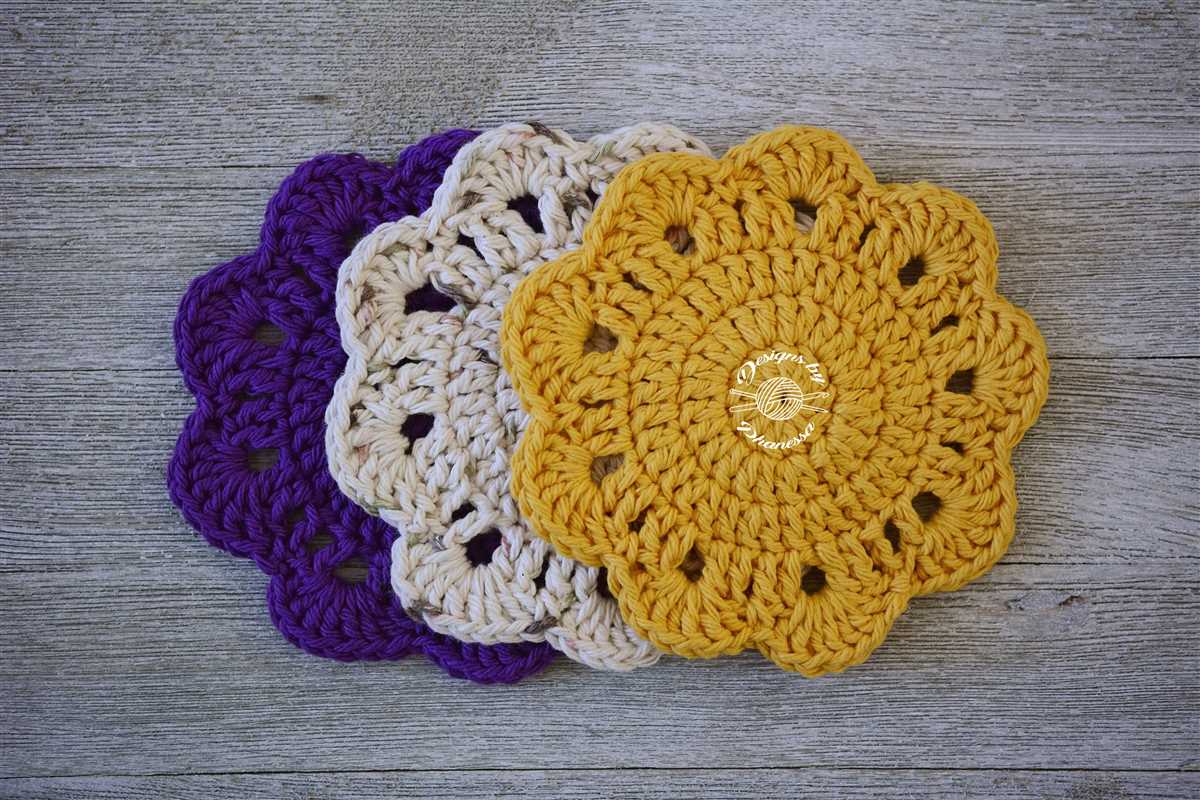 Round coaster knitting pattern free