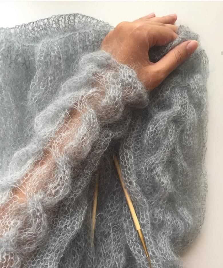 Mohair wrap knitting pattern