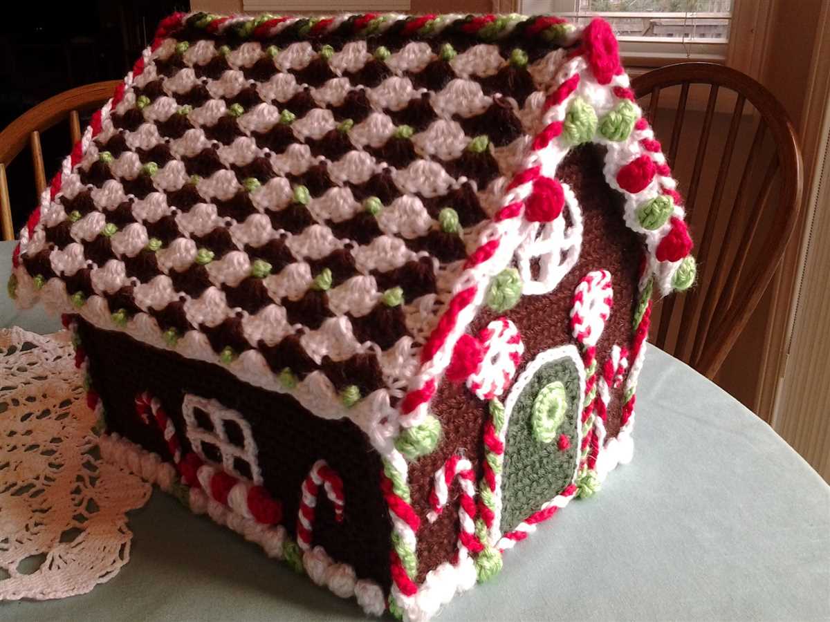 Free gingerbread house knitting pattern