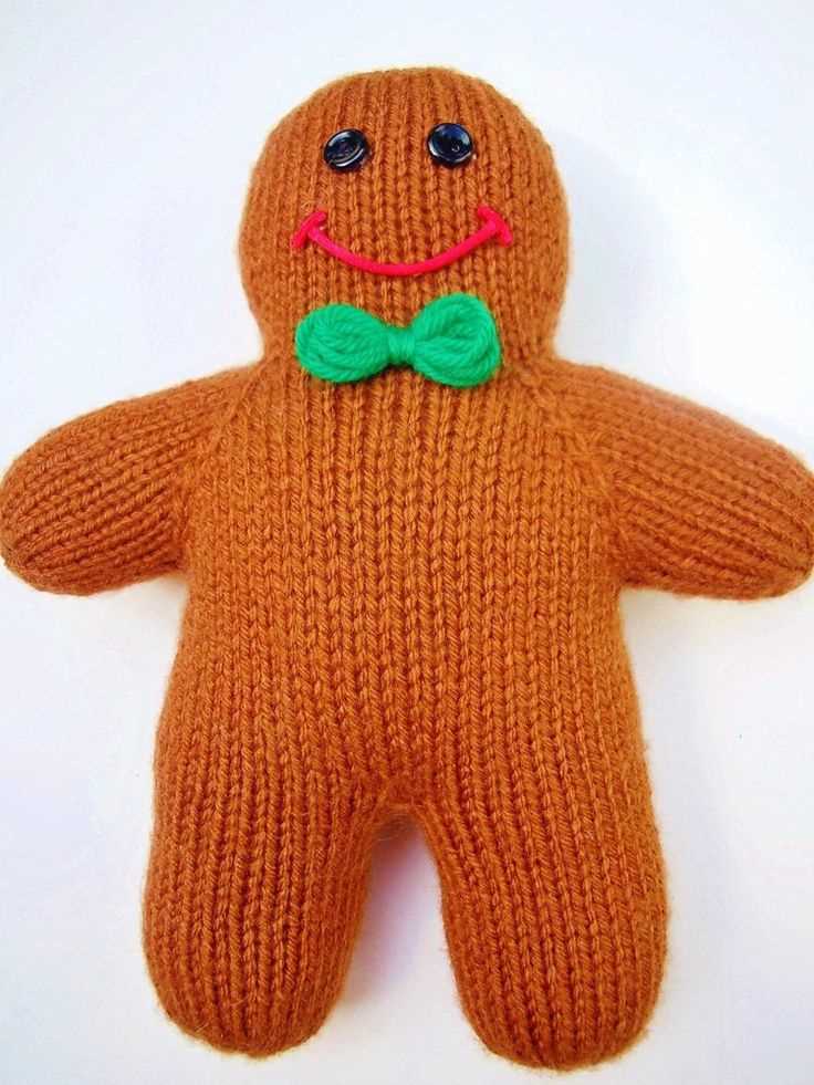 Free gingerbread man knitting pattern