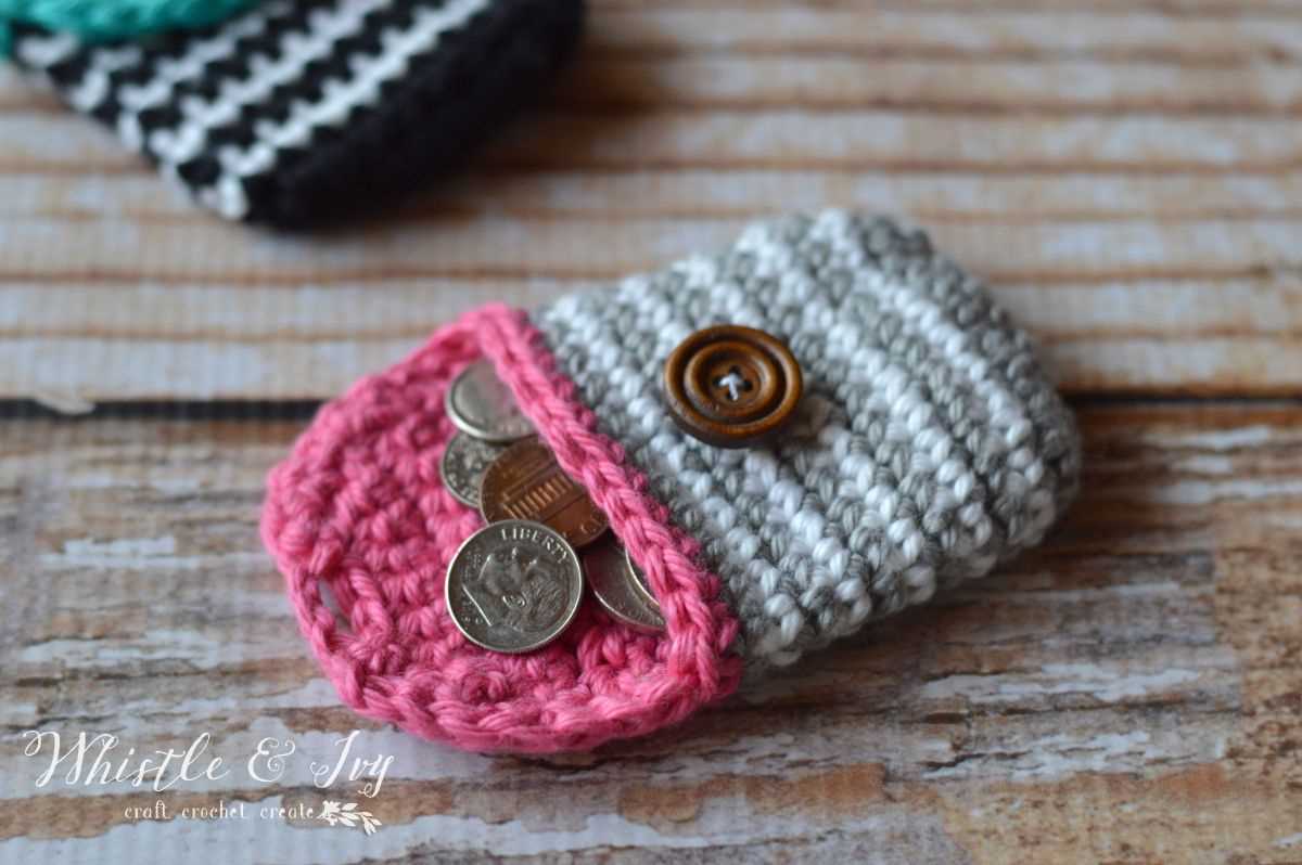 Knitted coin purse pattern free