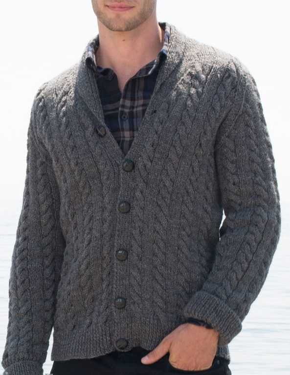 Free mens cardigan knitting patterns
