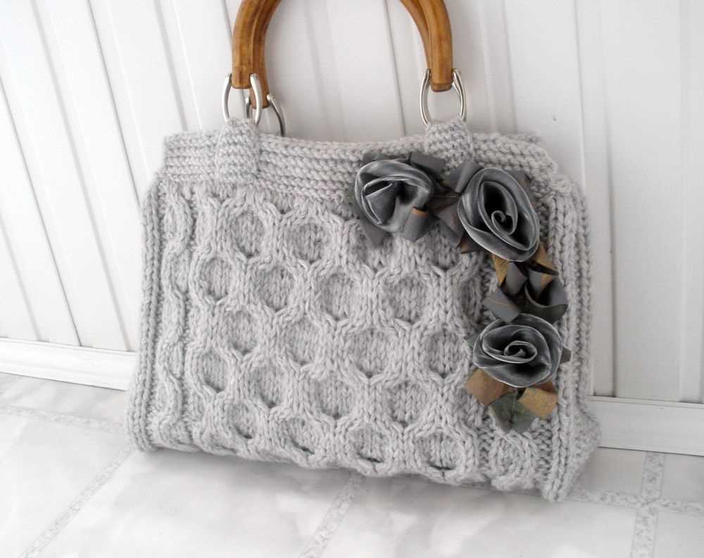 Cable knit bag pattern