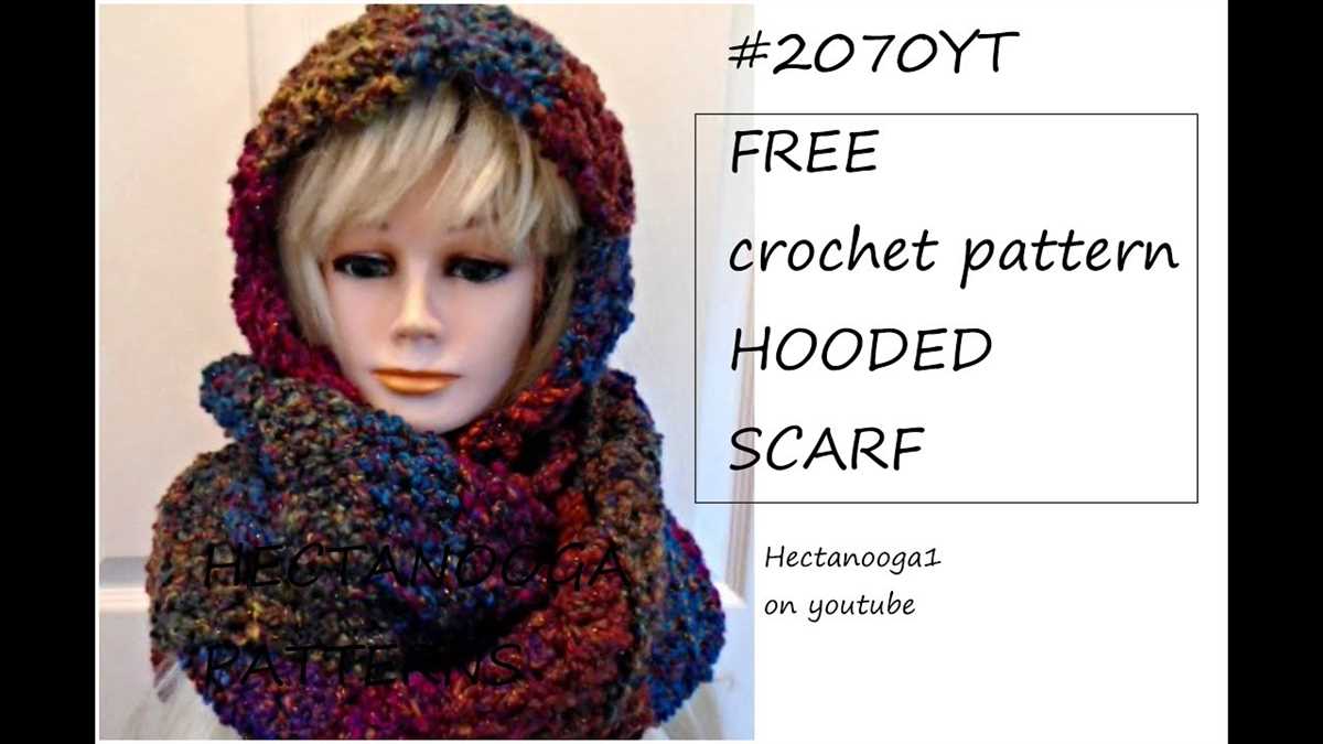 Free hooded scarf knitting patterns
