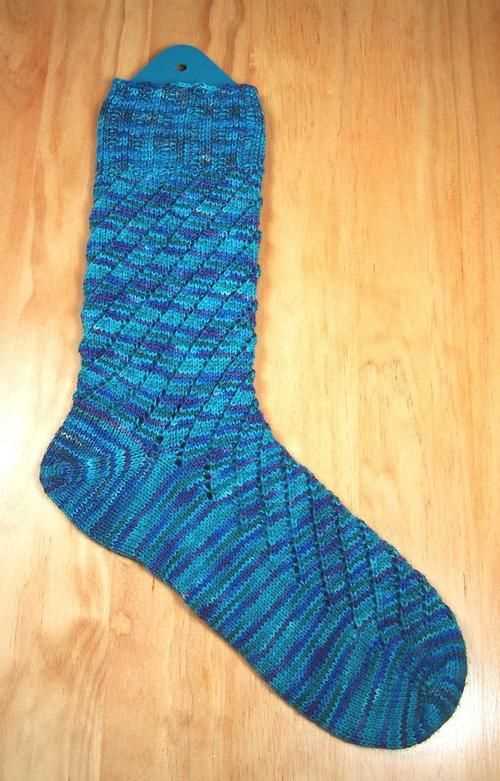 Hand knit tube sock pattern