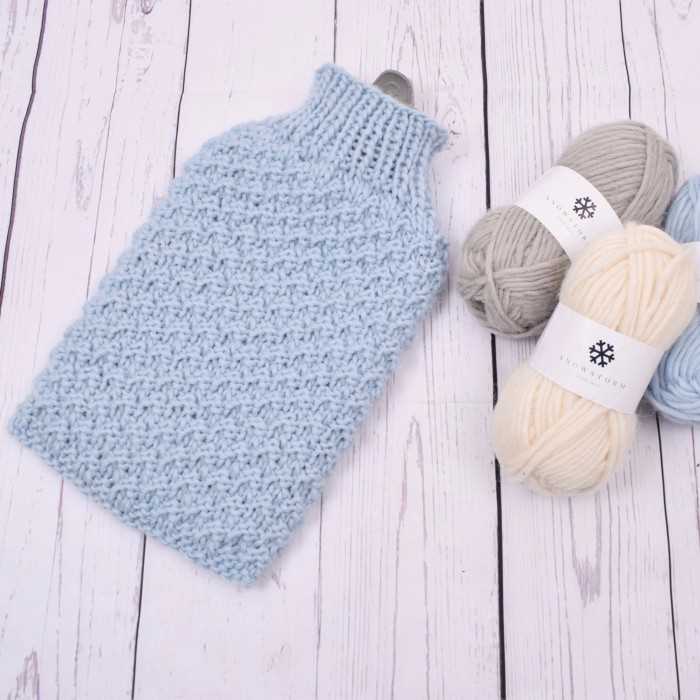Knit hot water bottle cover pattern free