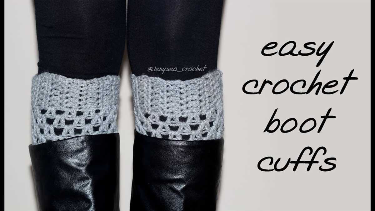Easy knit boot cuff pattern free