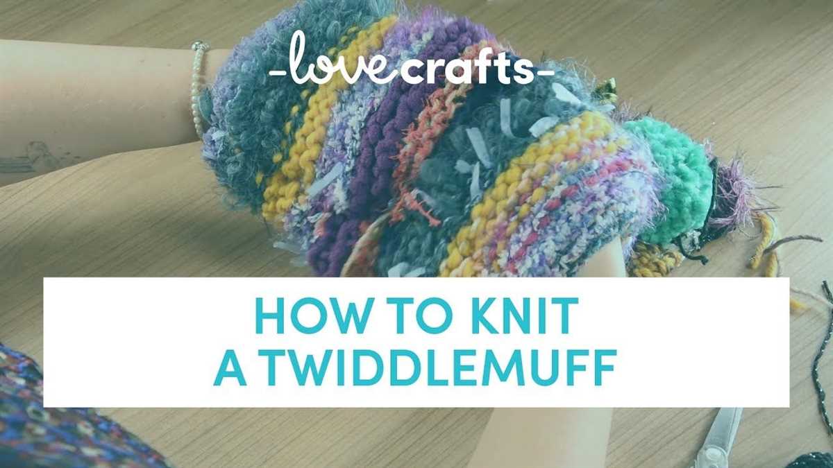 Knitted twiddle muffs pattern