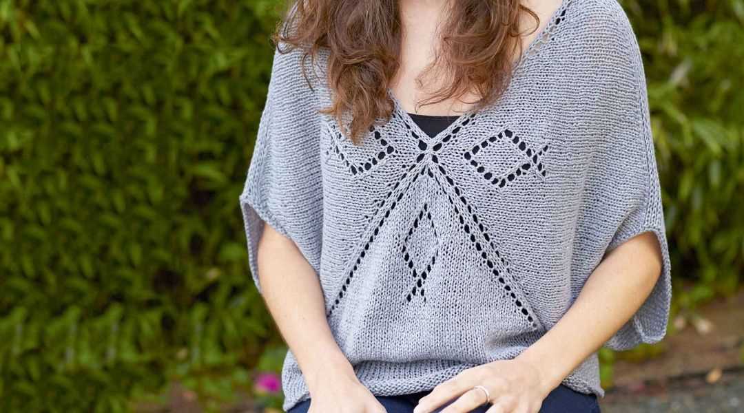 Knitting pattern linen sweater