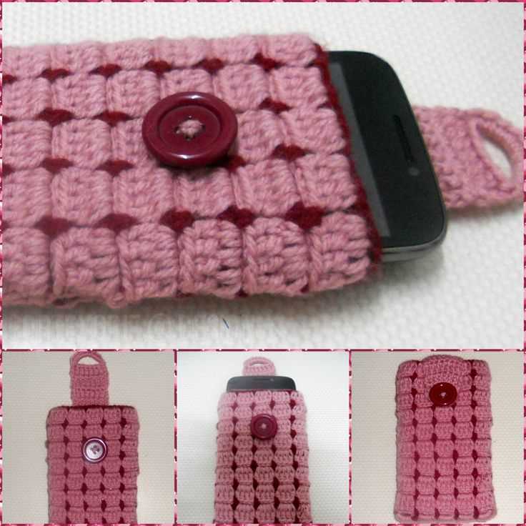Knitted cell phone cover pattern