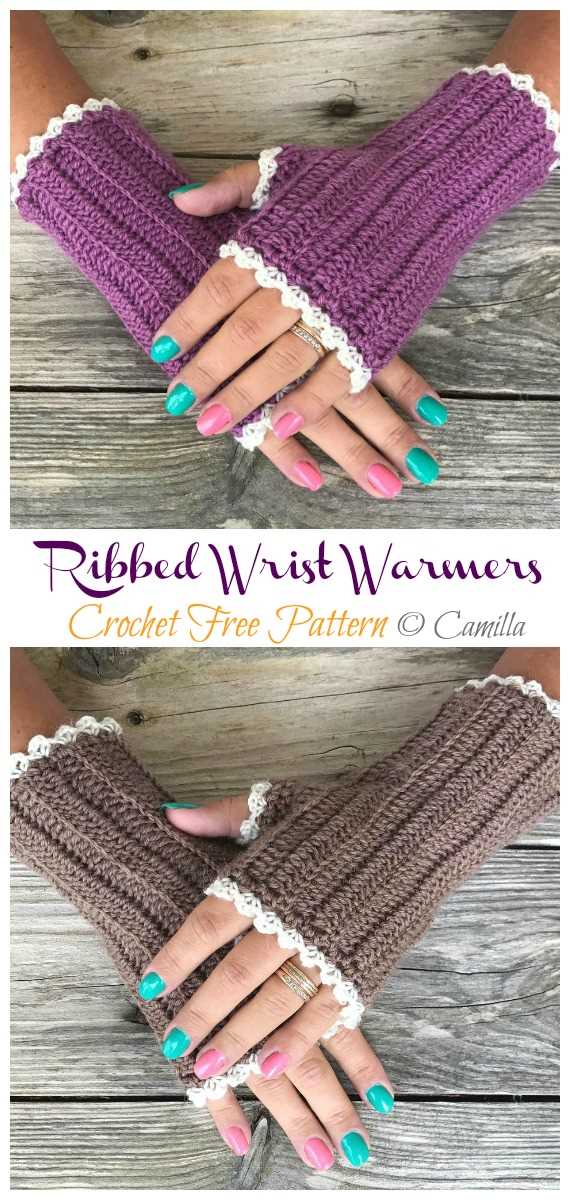 Free knit arm warmers pattern