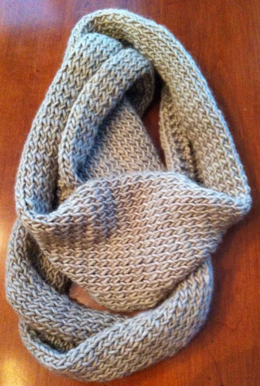 Free knit infinity scarf pattern