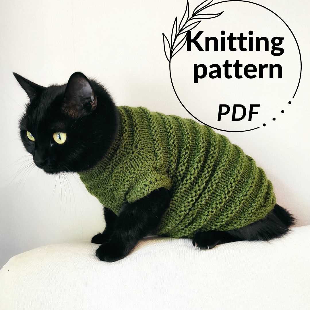 Free knitted cat sweater pattern