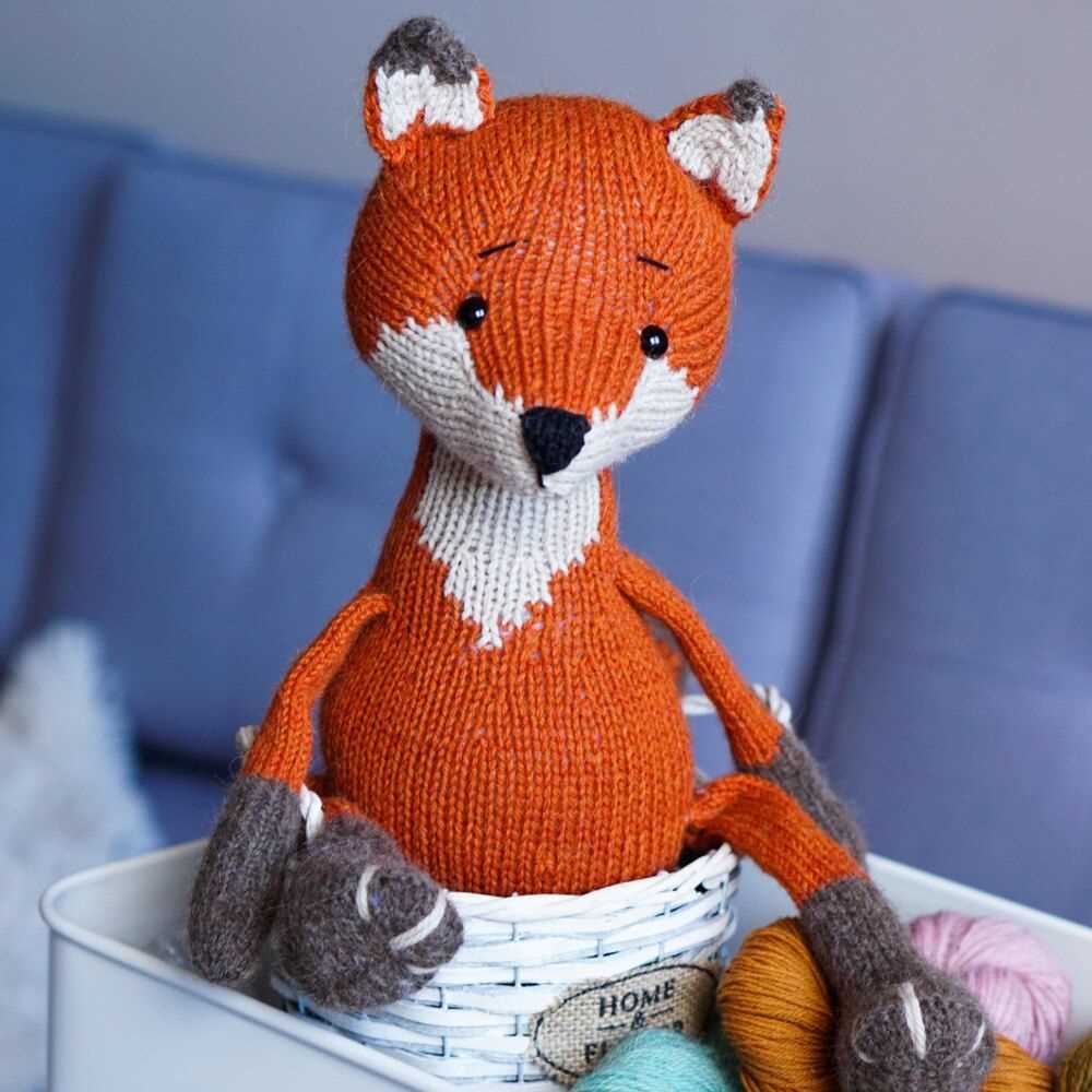 Free knitted fox pattern