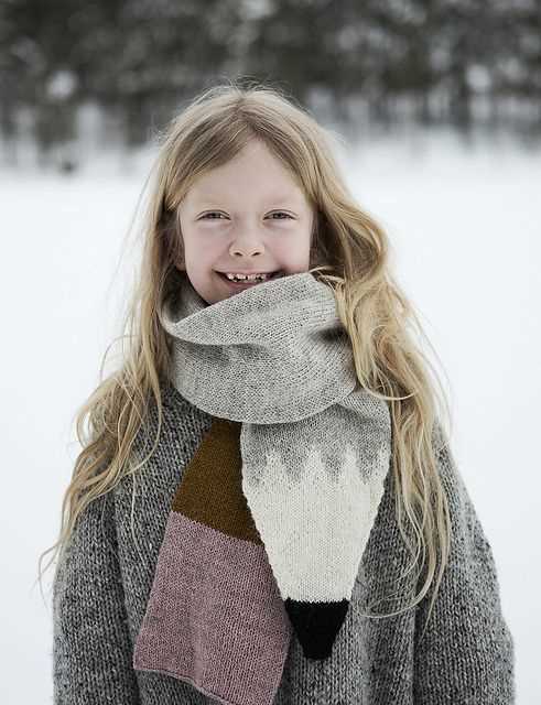 Free knitted scarf pattern for child