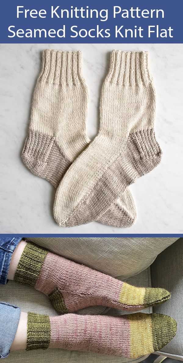 Free knitted sock patterns on 2 needles