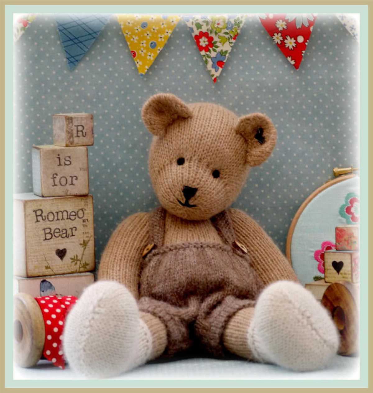 Free knitted teddy bear pattern