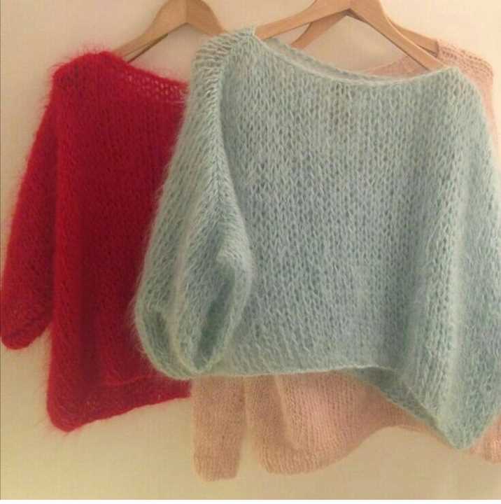 Free knitting pattern cropped sweater