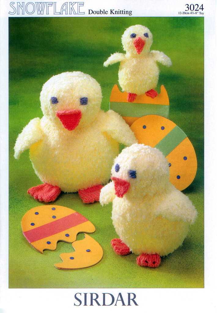 Free knitting pattern easter chick