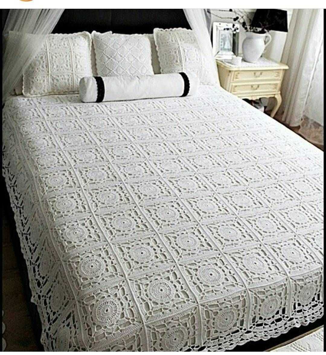 Free knitting pattern for bed throw