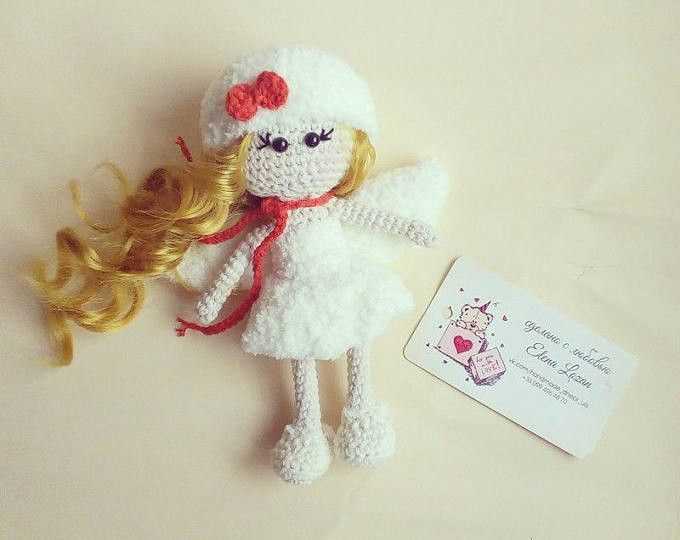Free knitting pattern for christmas tree angel