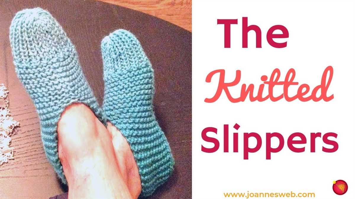 Free knitting pattern for easy slippers
