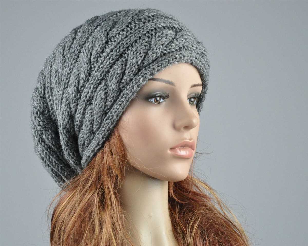 Free knitting pattern for ladies slouch hat