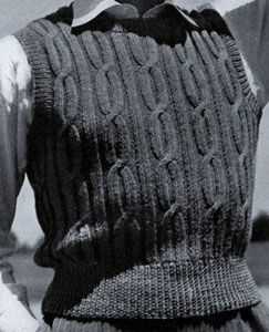 Free knitting pattern for mens sweater vest