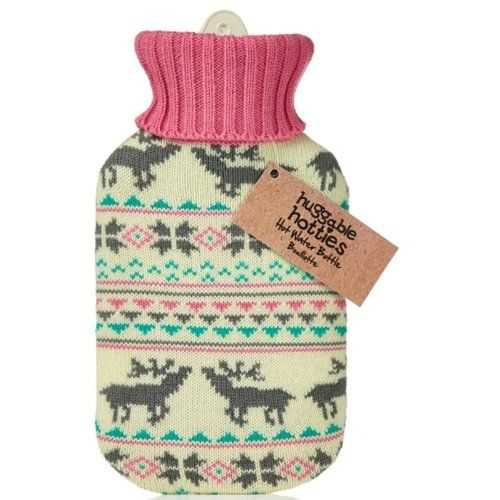 Free knitting pattern hot water bottle cover uk